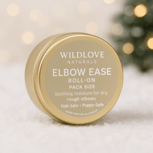 Elbow Ease Pack Size is a luxury, lick-safe moisturizer crafted for homes with multiple pets. Perfect for soothing dry, rough, or callused elbows using a rich botanical formula. Hand-crafted in Canada
